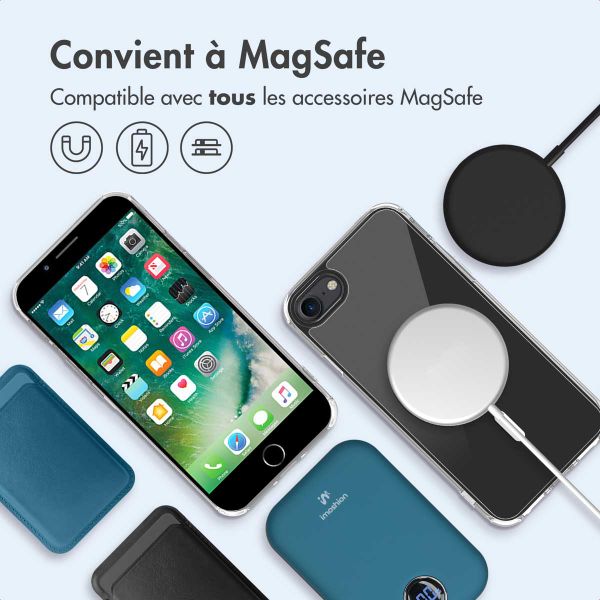 imoshion Coque arrière de protection avec MagSafe iPhone SE (2022 / 2020) / 8 / 7 - Transparent