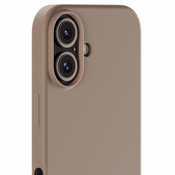 Holdit Coque Silicone iPhone 16 - Mocha Brown