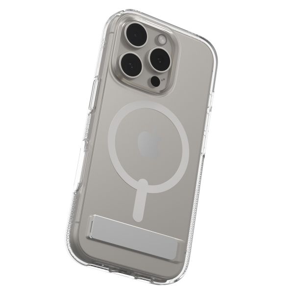 ZAGG Coque Crystal Palace Snap KickStand avec MagSafe iPhone 16 Pro - Transparent