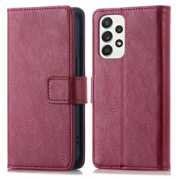 imoshion Étui de téléphone portefeuille Luxe Samsung Galaxy A52(s) (5G/4G) - Bordeaux