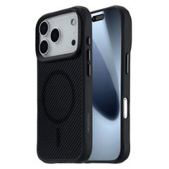 imoshion Rugged Hybrid Carbon Case avec MagSafe Apple iPhone 17 Pro - Noir