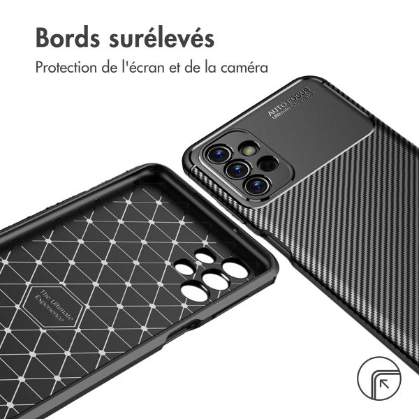 imoshion Coque silicone Carbon Samsung Galaxy A13 4G - Noir