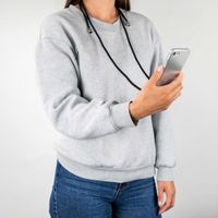 imoshion Coque arrière transparente avec cordon Samsung Galaxy A72 - Noir