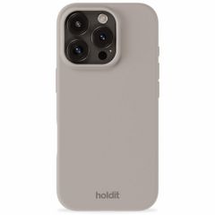 Holdit Coque Silicone iPhone 16 Pro - Taupe