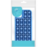 imoshion Pop It Fidget Toy - Coque Pop It iPhone 12 (Pro)-Bleu foncé