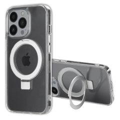 Accezz Coque Ring Stand avec MagSafe Apple iPhone 13 Pro - Transparent