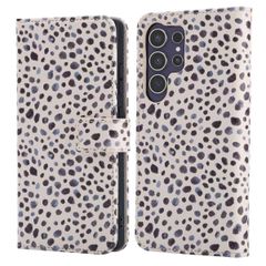 imoshion Étui de télephone portefeuille Design Samsung Galaxy S25 Ultra - Black And White Dots