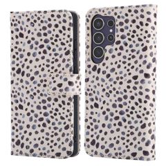 imoshion Étui de téléphone portefeuille Design Samsung Galaxy S25 Ultra - Black And White Dots