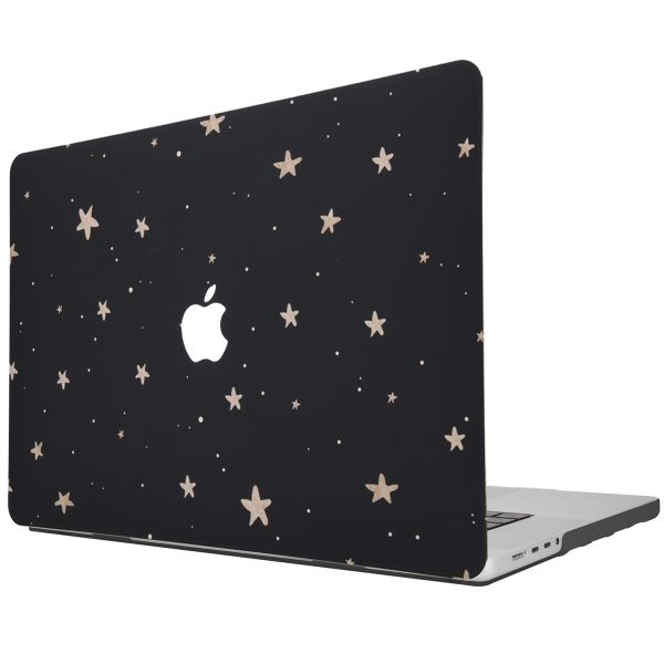 imoshion Coque Design Laptop pour MacBook Pro 16 pouces (2021) / Pro 16 pouces (2023) M3 chip - A2485 / A2780 / A2991 / A3186 / A3403 - Stars Gold