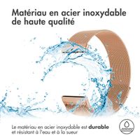 imoshion Bracelet magnétique milanais Fitbit Versa 3 - Taille S - Rose Doré