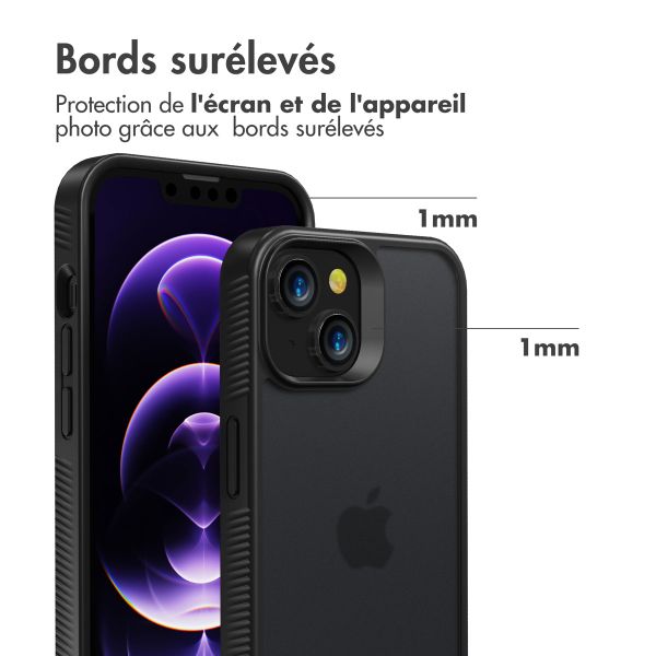 Accezz Coque Givrée Robuste Apple iPhone 14 - Noir