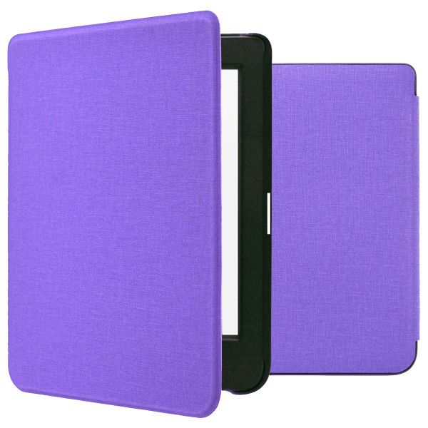 imoshion Étui de liseuse portefeuille Canvas Sleepcover Kobo Nia - Violet