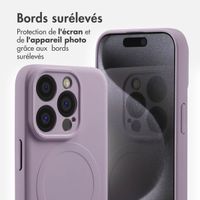 imoshion Coque Couleur avec MagSafe iPhone 15 Pro - Violet