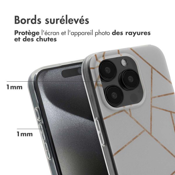 imoshion Coque Design Apple iPhone 15 Pro - White Graphic