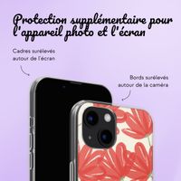 Coque personnalisée avec des fleurs iPhone 13 - Transparent