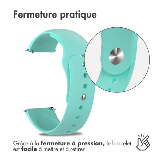 imoshion Bracelet sport en silicone  - Connexion universelle 18 mm - Vert menthe