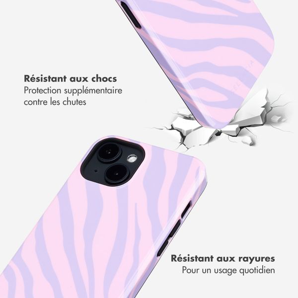 Selencia Coque arrière Vivid avec MagSafe Apple iPhone 14 - Zebra Light Pink Lilac