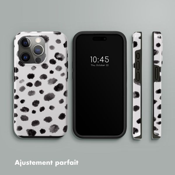 Selencia Coque arrière Vivid Tough iPhone 15 Pro - Trendy Leopard