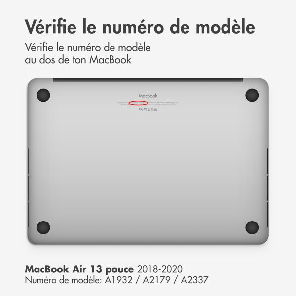 imoshion Coque rigide MacBook Air 13 pouces (2018-2020) - A1932 / A2179 / A2337 - Petrol Green