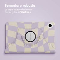 imoshion Coque tablette Design rotatif à 360° Samsung Galaxy Tab A9 8.7 pouces - Dancing Cubes