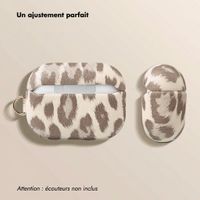 Selencia Coque Sabi motif panthère  Apple Airpods Pro / Pro 2 - Soft Ivory