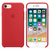Apple Coque en silicone Apple iPhone SE (2022 / 2020) / 8 / 7 - Red