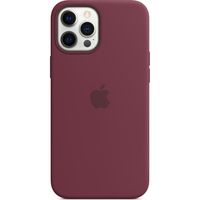 Apple Coque en silicone MagSafe iPhone 12 Pro Max - Plum