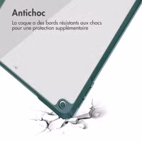 imoshion Coque tablette rigide Trifold Apple iPad 9 (2021) 10.2 pouces / iPad 8 (2020) 10.2 pouces / iPad 7 (2019) 10.2 pouces - Vert