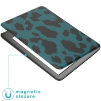 imoshion ﻿Design Slim Hard Sleepcover Amazon Kindle 10 - Green Leopard