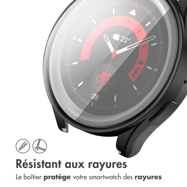 imoshion Coque rigide à couverture complète Samsung Galaxy Watch 5 - 44 mm - Noir