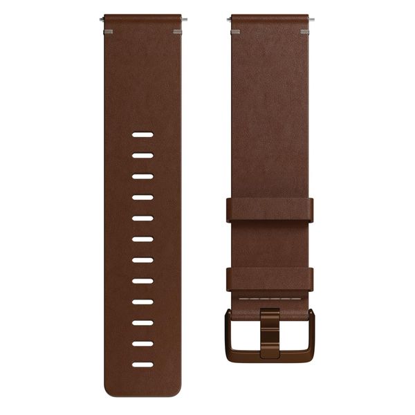 Fitbit Bracelet Leather Fitbit Versa / Versa 2 / Versa Lite - Taille L - Cognac