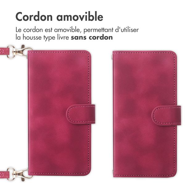 imoshion Etui de téléphone portefeuille avec cordon Samsung Galaxy S24 - Rouge