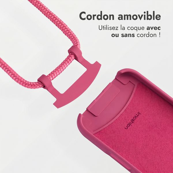 imoshion Coque arrière Color avec cordon amovible et MagSafe Samsung Galaxy S26 Ultra - Raspberry