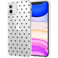 imoshion Coque Design iPhone 11 - Hearts All Over Black