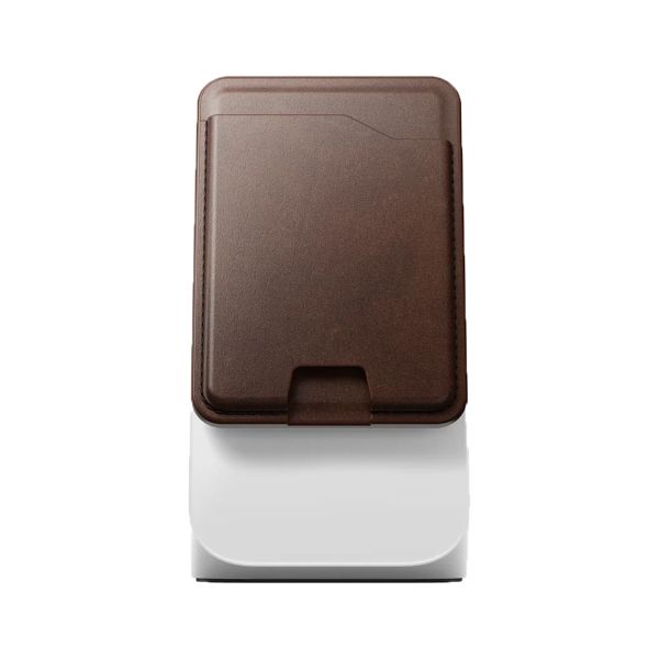 Nomad Horween Portefeuille Mag en cuir avec Apple Find My Tracking - Rustic Brown