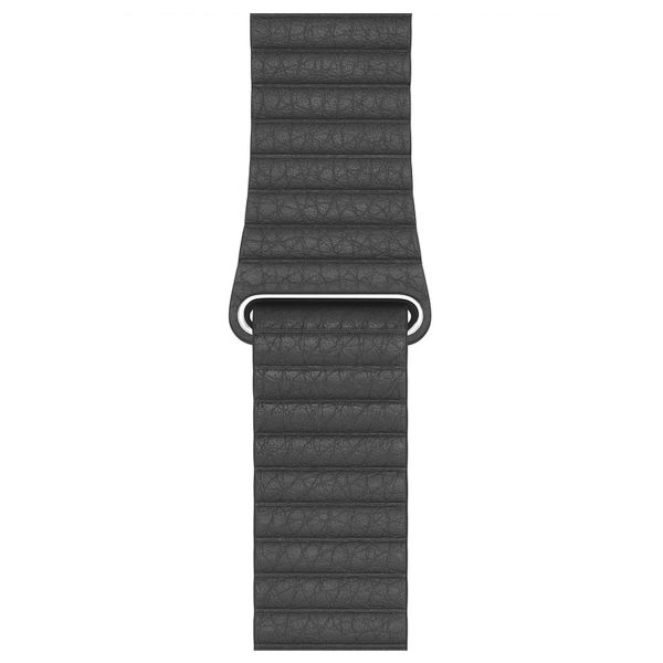 Apple ﻿Leather Loop M Apple Watch Series 1 á 10 / SE / Ultra (2) (44/45/46/49 mm) - Noir