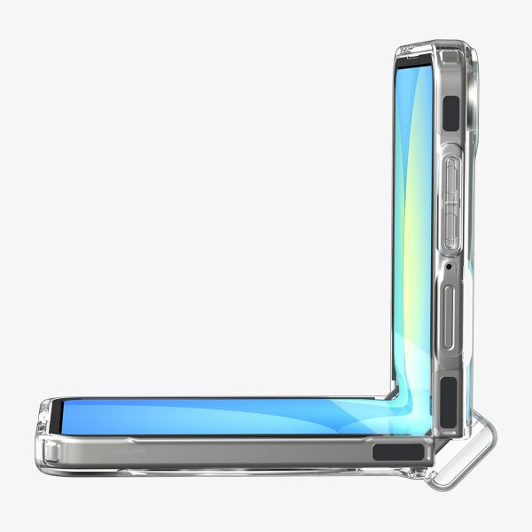 Spigen Coque Ultra Hybrid Pro MagFit Samsung Galaxy Z Flip 7 - Clear / White