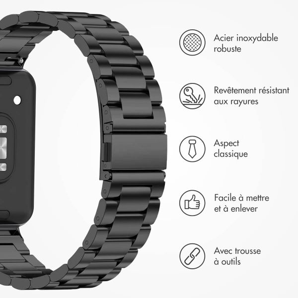 imoshion Bracelet en acier Samsung Galaxy Fit 3 - Noir