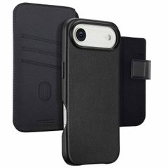 Accezz Étui de télephone portefeuille en cuir 2-en-1 avec MagSafe Apple iPhone Air - Onyx Black