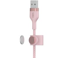 Belkin Câble Boost↑Charge™ USB-A vers Lightning en silicone tressé - 2 mètre - Rose