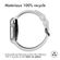 imoshion ﻿Boucle de bracelet de sport en silicone Apple Watch Series 1-9 / SE - 38/40/41 mm / Series 10 - 42 mm - Blanc / Noir