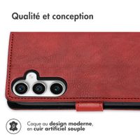 imoshion Étui de téléphone portefeuille Luxe Samsung Galaxy S23 FE - Rouge