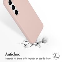 Accezz Coque Liquid Silicone Samsung Galaxy S23 - Rose