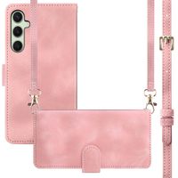 imoshion Etui de téléphone portefeuille avec cordon Samsung Galaxy S25 - Rose