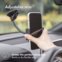 Accezz Support de téléphone pour voiture - Universel - Pare-brise - Noir