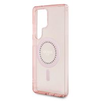 Guess Coque MagSafe IML avec strass Samsung Galaxy S25 Ultra - Rose