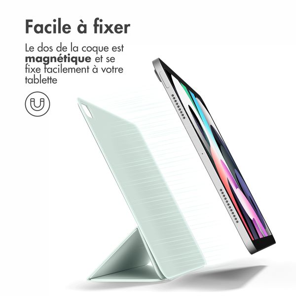 imoshion Magnetic etui de téléphone portefeuille Apple iPad Air 11 pouces (2025) M3 / (2024) M2 / Air 5 (2022) / Air 4 (2020) - Vert clair