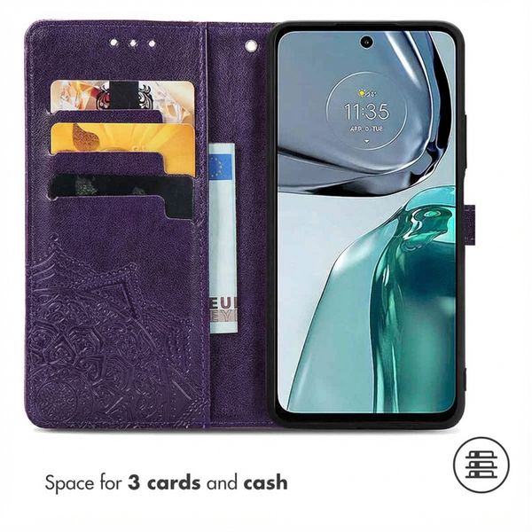 imoshion Etui de télephone Mandala Motorola Moto G62 - Violet