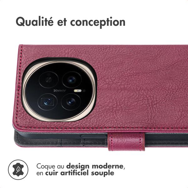 imoshion Étui de télephone portefeuille Honor Magic8 Pro - Bordeaux