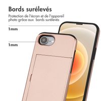 imoshion Coque arrière avec porte-cartes iPhone 16e - Rose Doré